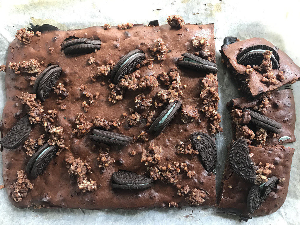 Mint Chocolate Easter Brownies
